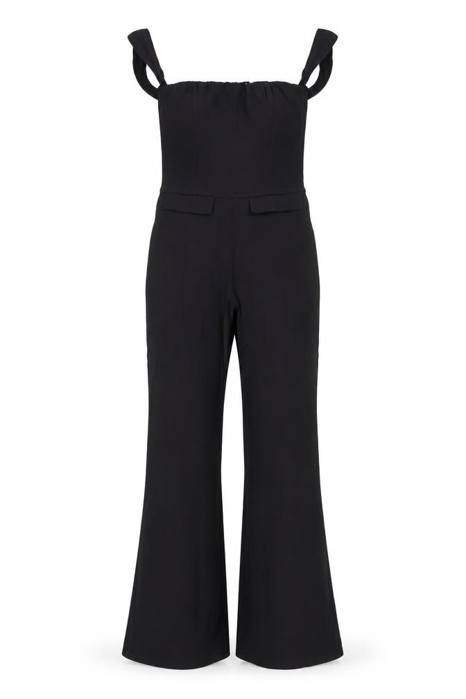 EGO Black Flared Jumpsuit, Size 6, Women’s Stylish Wear