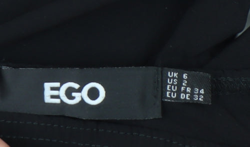 EGO Black Flared Jumpsuit, Size 6, Women’s Stylish Wear