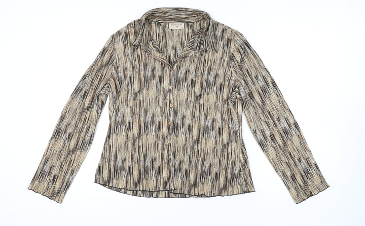 Bonmarché Women's Multicoloured Button-Up Shirt