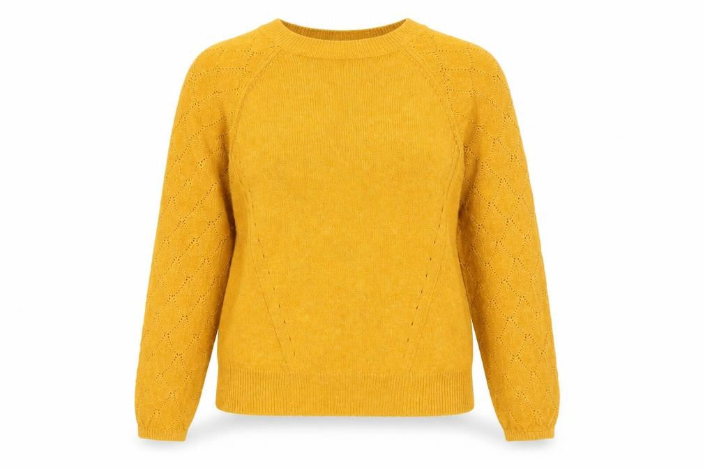 Front view of Oasis Women Yellow XS jumper