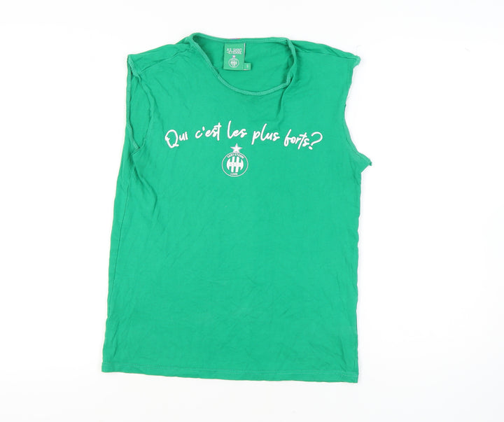 AS Saint-Étienne Women's Green Sleeveless Tank Top Size S