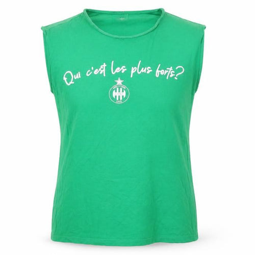 AS Saint-Étienne Women's Green Sleeveless Tank Top Size S