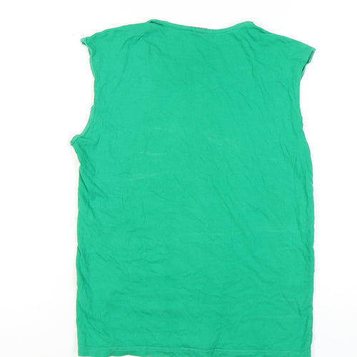 AS Saint-Étienne Women's Green Sleeveless Tank Top Size S