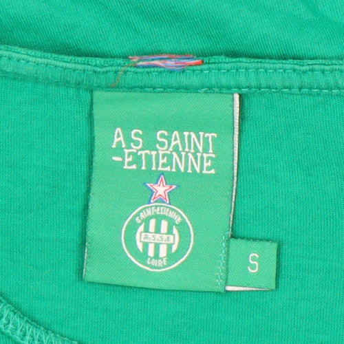 AS Saint-Étienne Women's Green Sleeveless Tank Top Size S