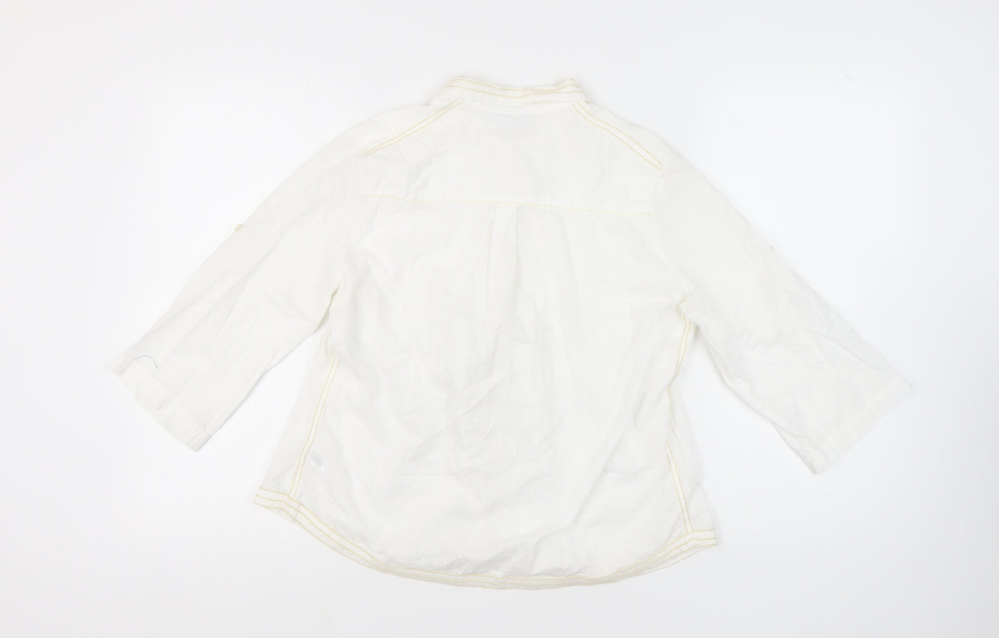 Next Women's White Button-Up Shirt Size 14