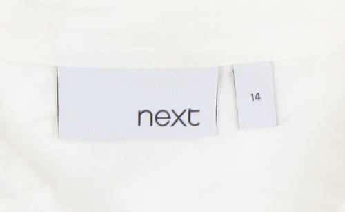 Next Women's White Button-Up Shirt Size 14