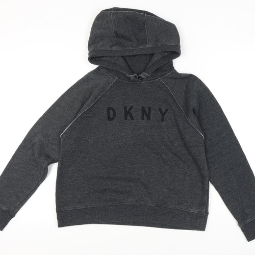 DKNY Grey Women's Pullover Hoodie, Size S