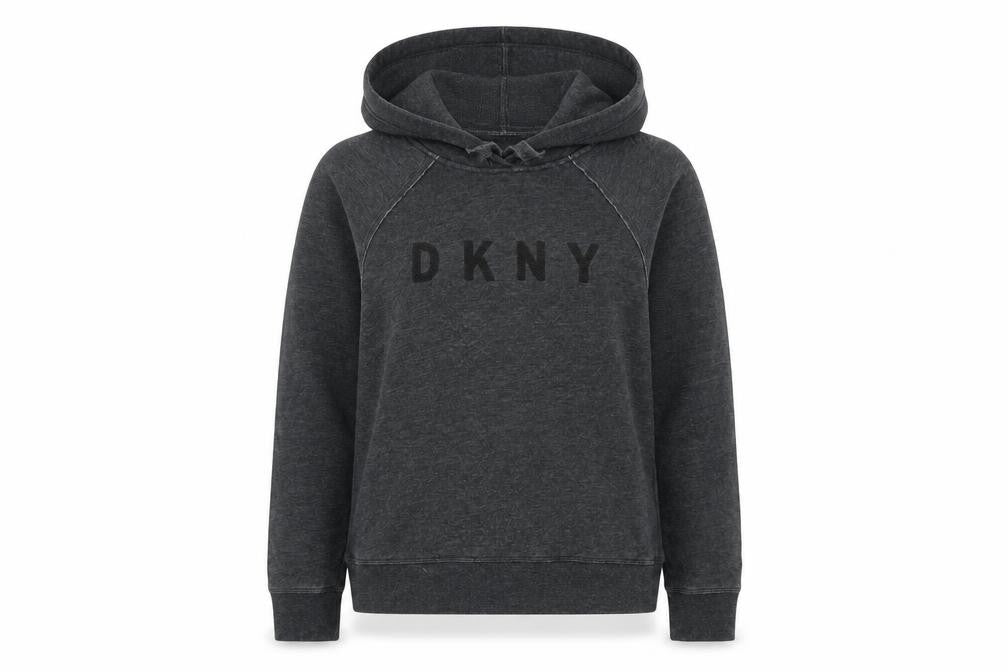 DKNY Grey Women's Pullover Hoodie, Size S