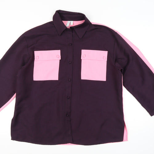 ASOS Women's Multicoloured Button-Up Shirt UK 12