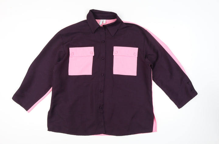 ASOS Women's Multicoloured Button-Up Shirt UK 12