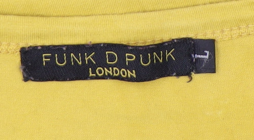 Funk D Punk Yellow Unisex T-Shirt, Size Regular