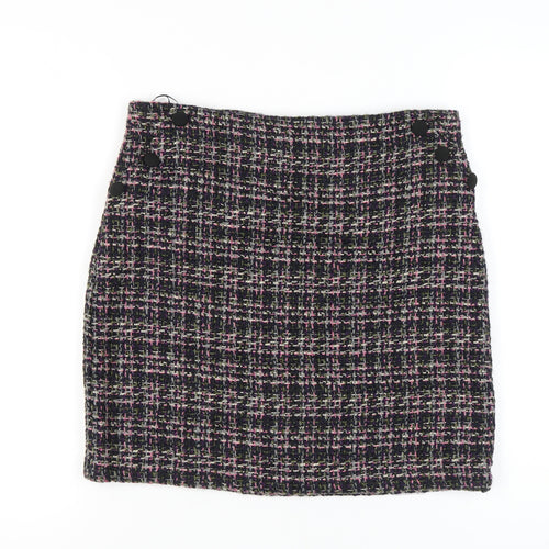 Monsoon Women's Multicoloured Check Pencil Skirt Size 12
