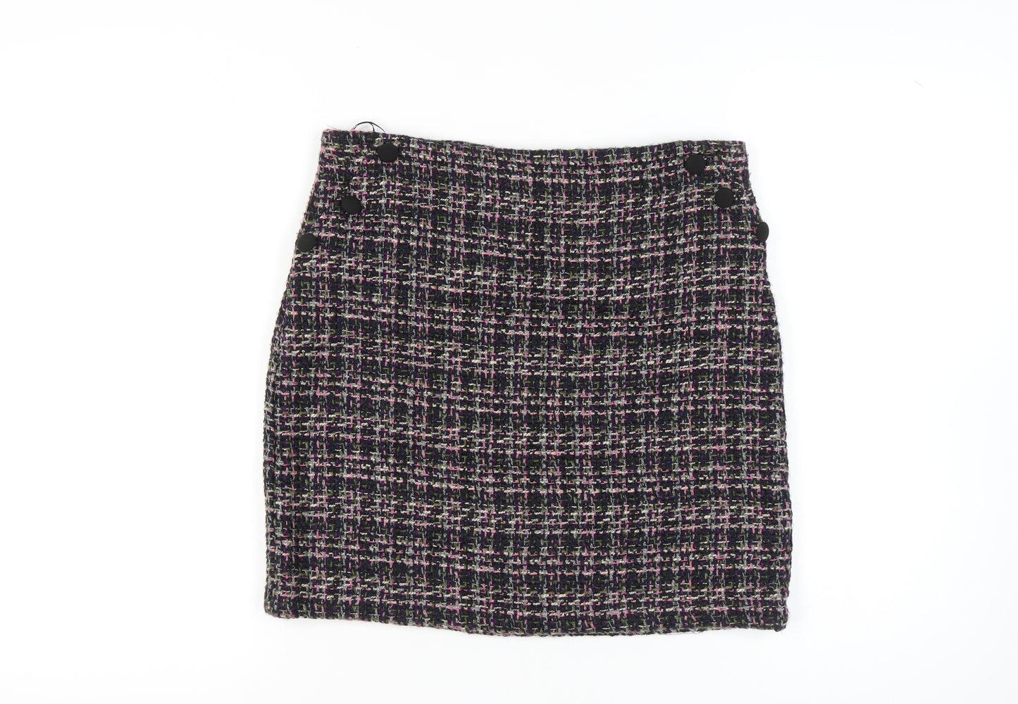 Monsoon Women's Multicoloured Check Pencil Skirt Size 12
