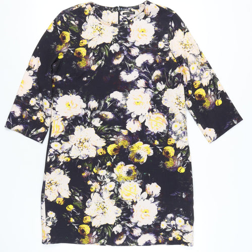 Warehouse Women's Floral Dress Multicoloured Size 16