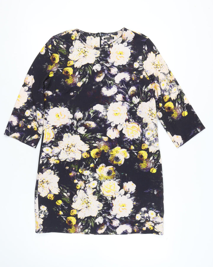 Warehouse Women's Floral Dress Multicoloured Size 16
