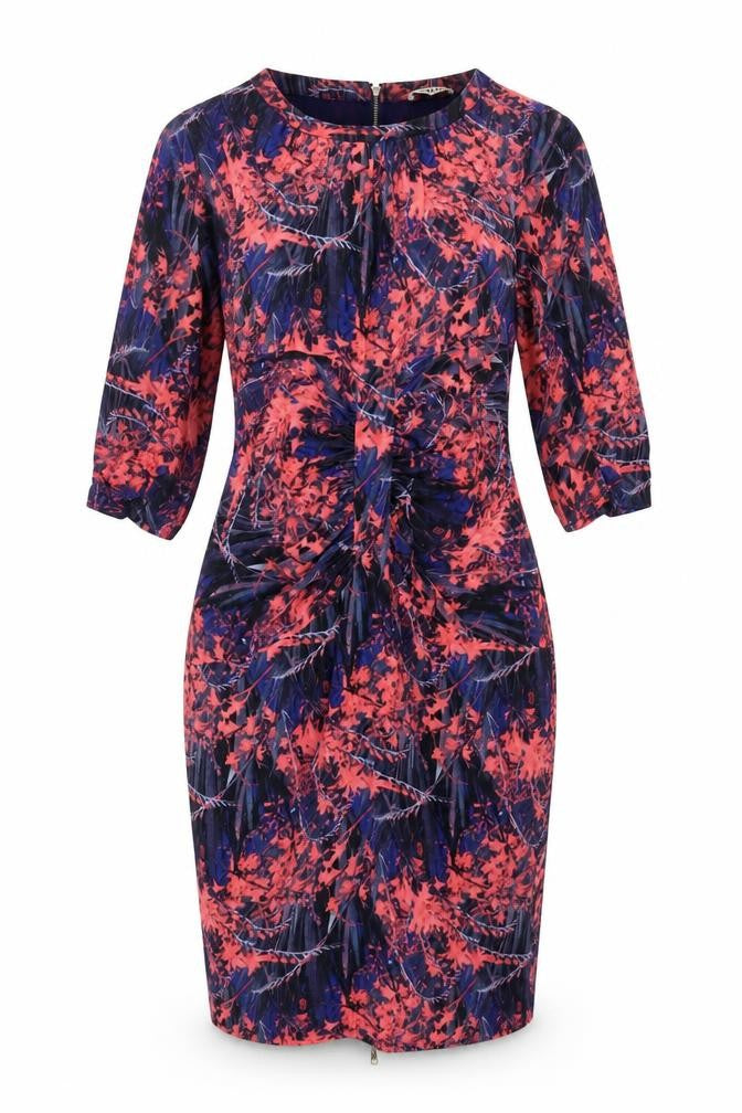 Front view of Whistles Women's Multicoloured Silk Dress, size 12