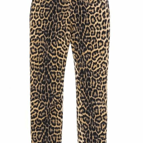 Zara Woman XS Multicoloured Animal Print Trousers