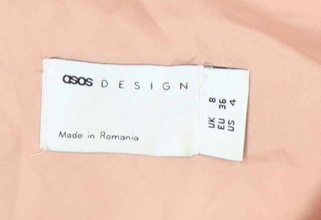 ASOS Design Pink One Shoulder Mermaid Dress Size 8