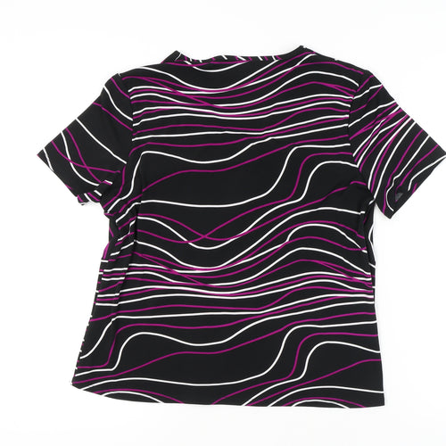Viyella Women's XL Short Sleeve Striped Top