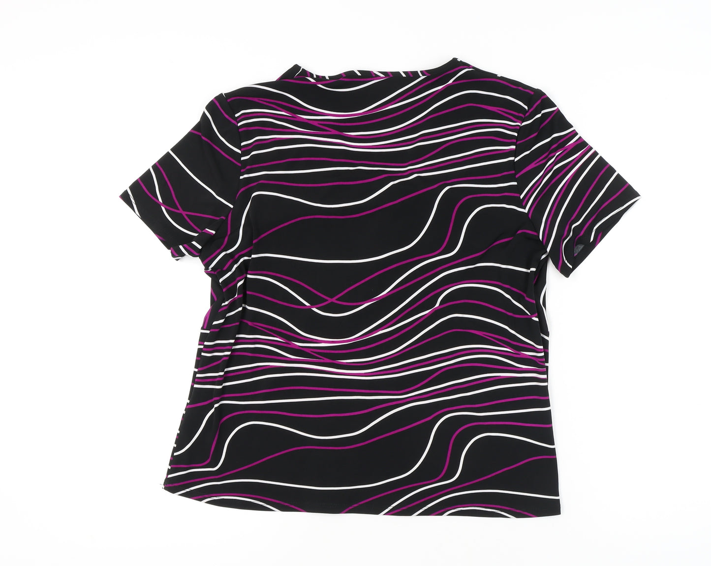 Viyella Women's XL Short Sleeve Striped Top
