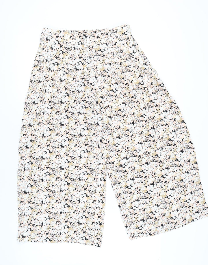 GAP Women's Multicoloured Floral Cropped Trousers Size 8