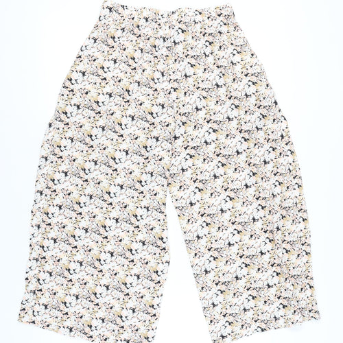 GAP Women's Multicoloured Floral Cropped Trousers Size 8