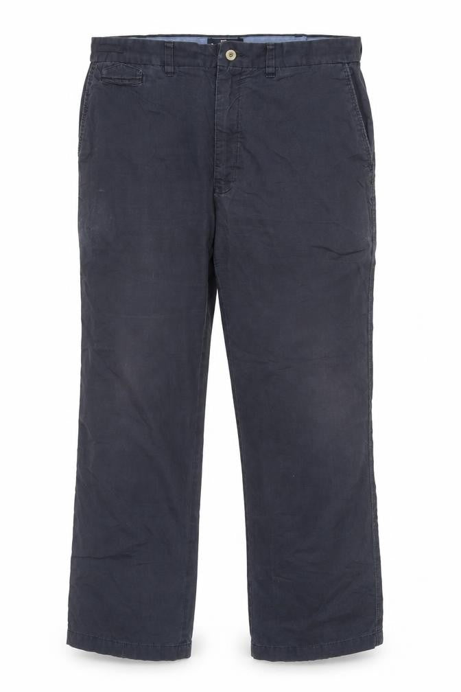 Front view of Marks & Spencer Blue Chino Trousers 38