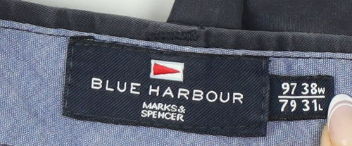Marks and Spencer Blue Chino Trousers 38