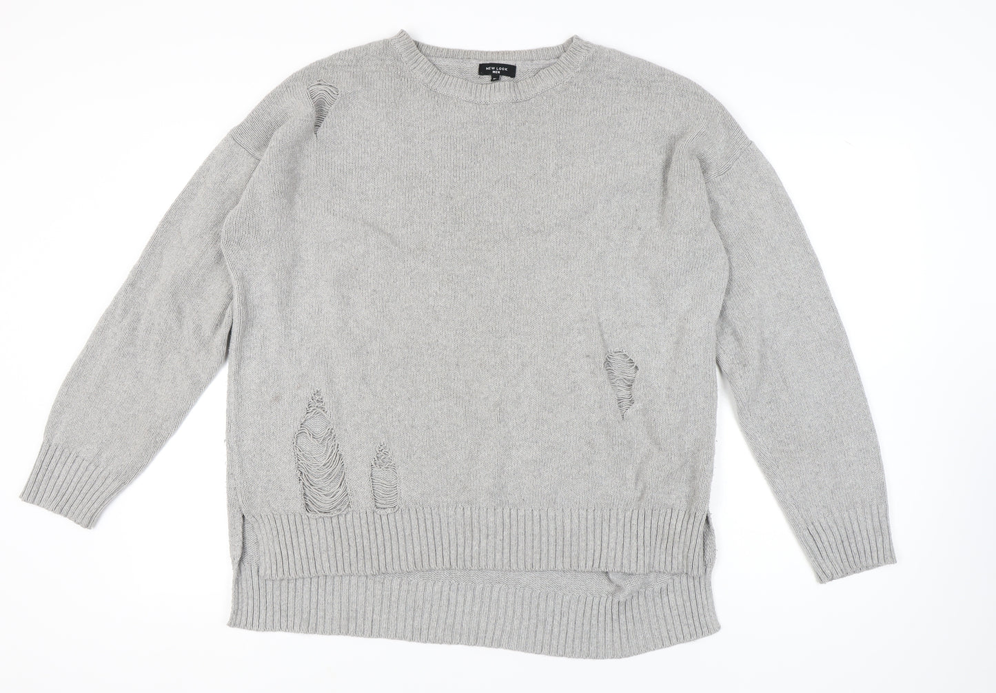 New Look Men's Grey Pullover Jumper XL Knit