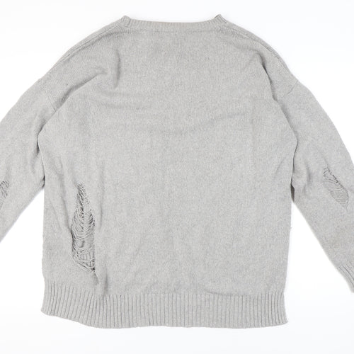 New Look Men's Grey Pullover Jumper XL Knit
