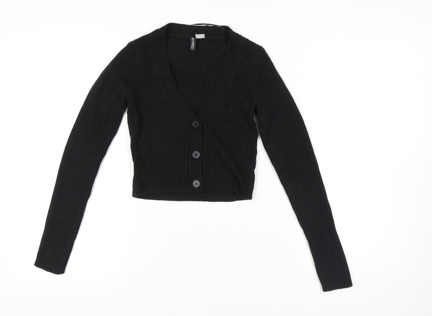 H&M Women's Black Cardigan XS V-Neck