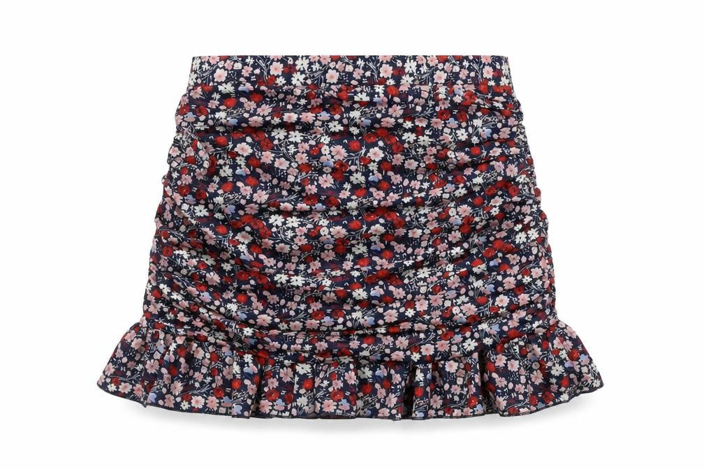 Front view of In The Style Women's Floral Mini Skirt, size 10