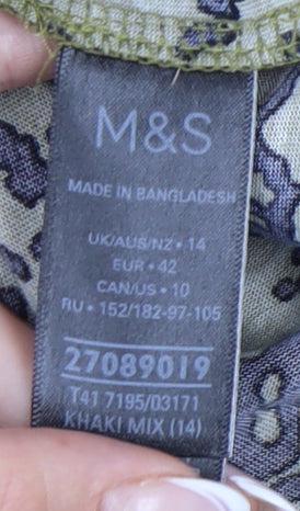 Marks and Spencer Women's Multicoloured Animal Print T-Shirt