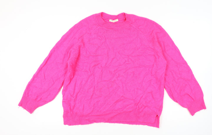 Pull & Bear Women's Pink Pullover Jumper, Size 12
