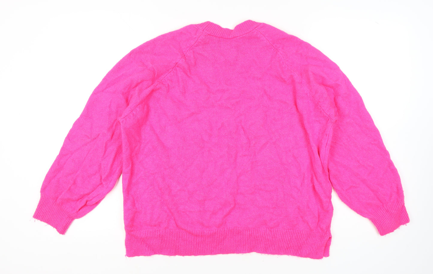 Pull & Bear Women's Pink Pullover Jumper, Size 12