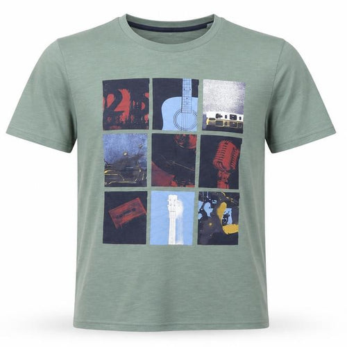 Next Men's Green Music Graphic Print T-Shirt S