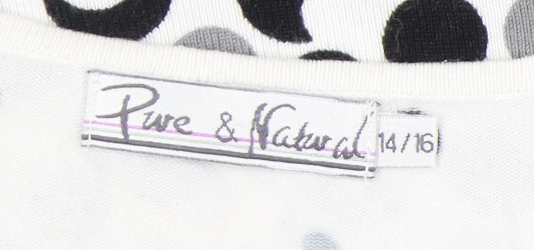 Pure & Natural Women's Multicoloured Pullover Jumper, Size 16