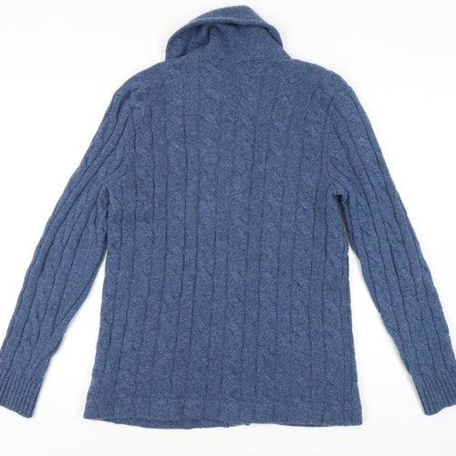 Polo Ralph Lauren Men's Blue Cardigan Large Wool