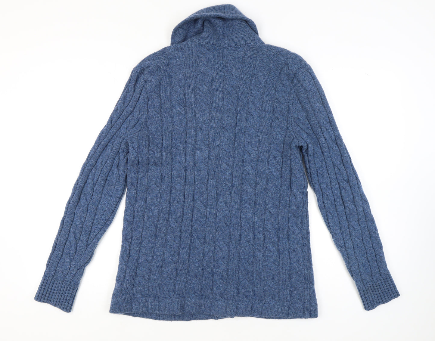 Polo Ralph Lauren Men's Blue Cardigan Large Wool