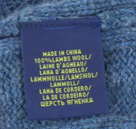 Polo Ralph Lauren Men's Blue Cardigan Large Wool