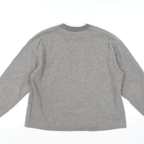 Zara Women's Grey Pullover Jumper Size 12