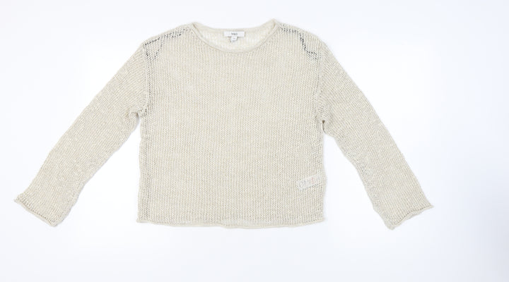 Marks and Spencer Women's Ivory Knit Pullover Jumper M
