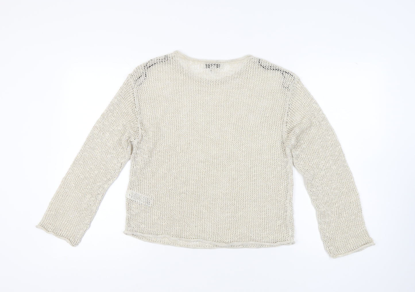 Marks and Spencer Women's Ivory Knit Pullover Jumper M