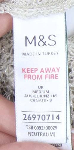 Marks and Spencer Women's Ivory Knit Pullover Jumper M