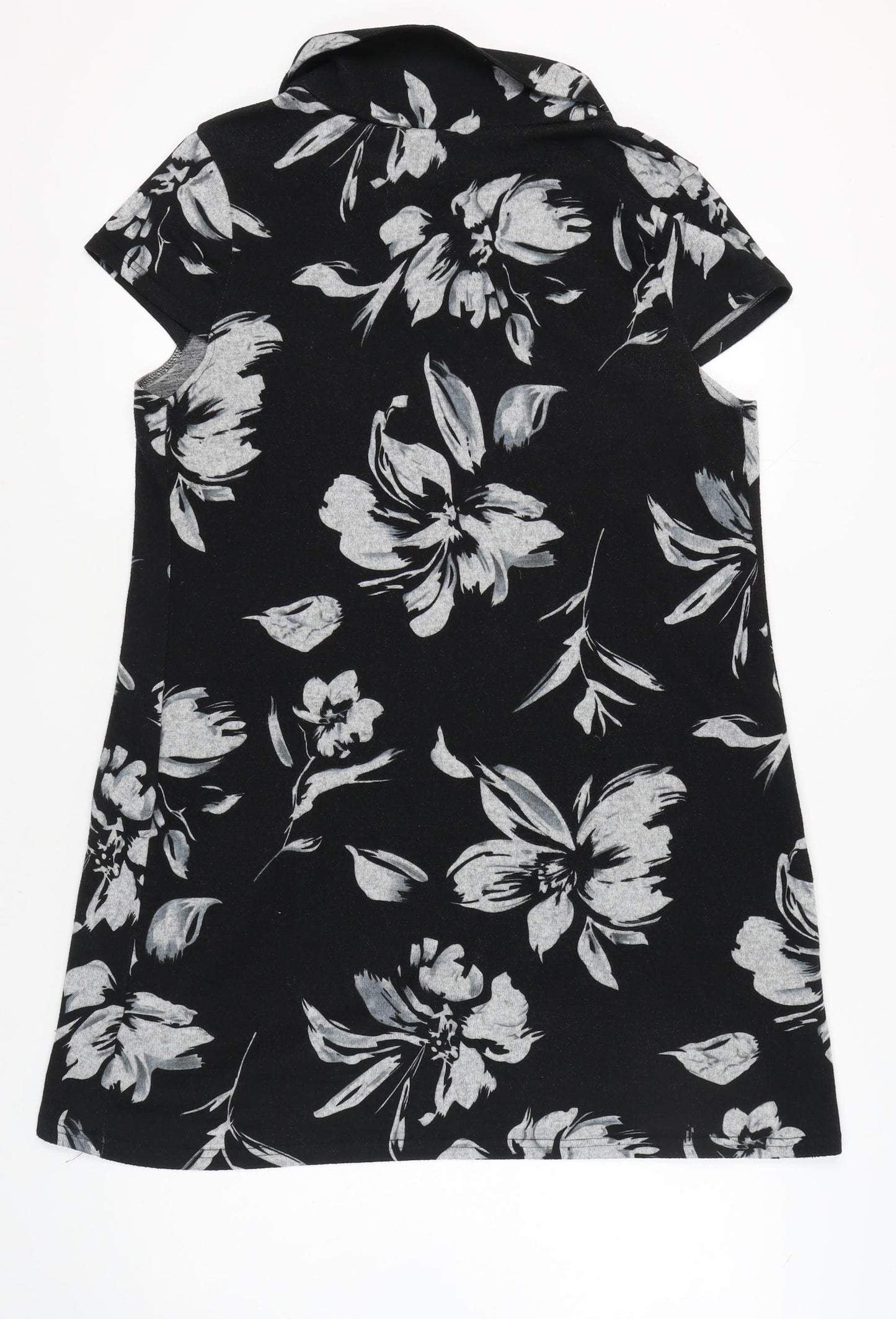 Izabel London Women Black Floral Plus Size Dress