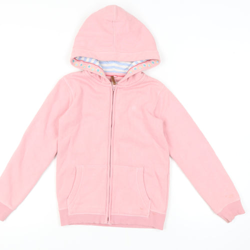 FatFace Pink Girls Candy Graphic Hoodie 8-9 Years