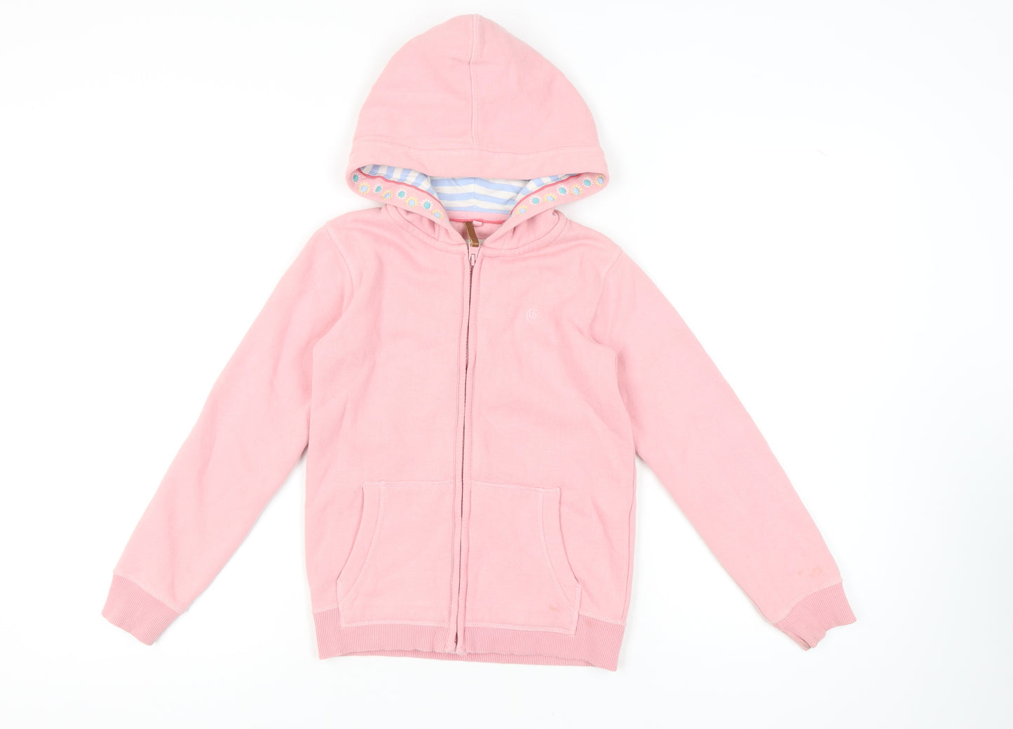 FatFace Pink Girls Candy Graphic Hoodie 8-9 Years