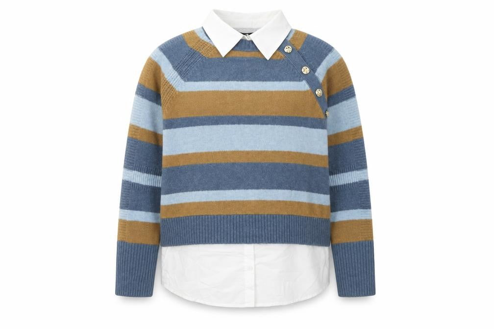 Next Women's Blue Striped Pullover Jumper Size 12