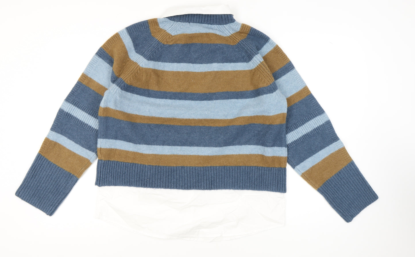 Next Women's Blue Striped Pullover Jumper Size 12