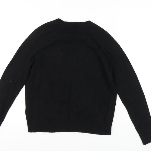 H&M Women's Black Pullover Jumper, Size S